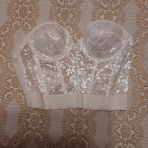 DAVID’S BRIDAL 3/4 Length Strapless Bra -White 36B